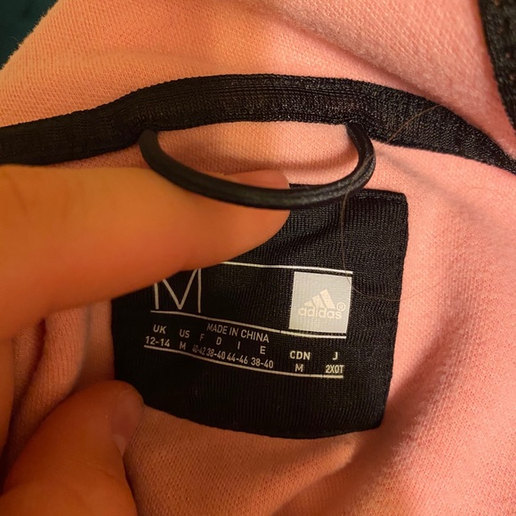 Adidas hot pink zip up hoodie - Picture 7 of 8